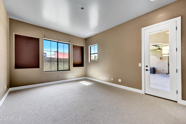 empty room with light carpet