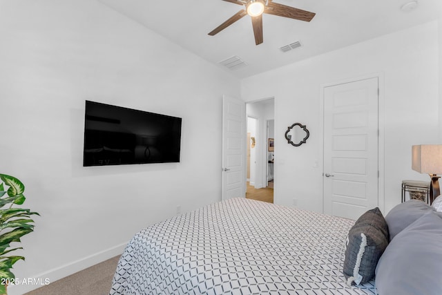 5637 S Parrish, Mesa, AZ 85212 - bedroom featuring light colored carpet and a ceiling fan