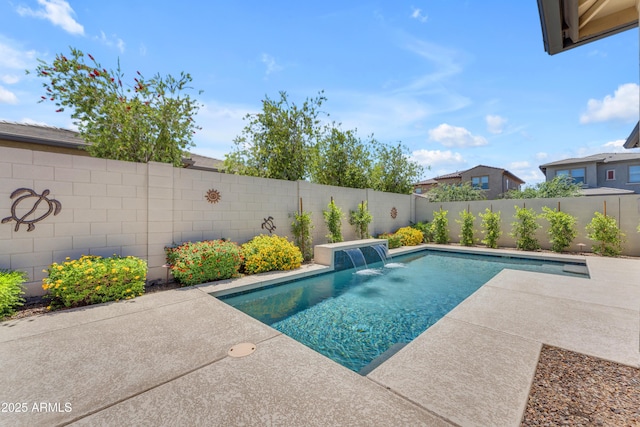 5637 S Parrish, Mesa, AZ 85212 - view of swimming pool with a patio and a fenced backyard
