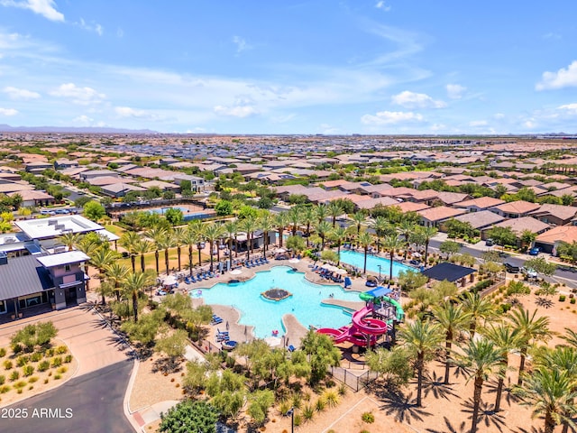 5637 S Parrish, Mesa, AZ 85212 - aerial view of residential area featuring a pool area