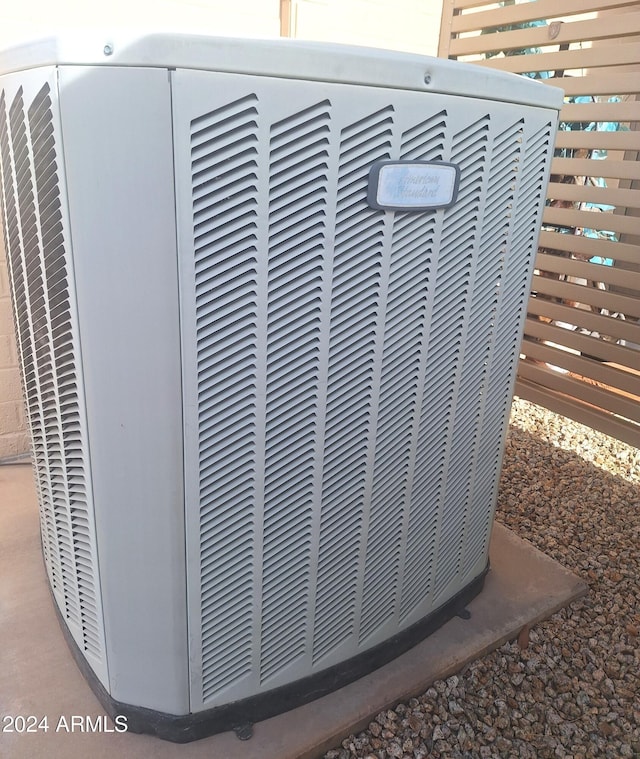 exterior details featuring central AC unit