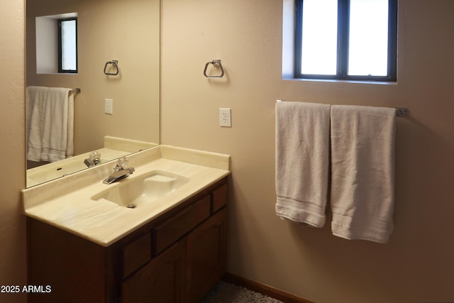 bathroom with vanity