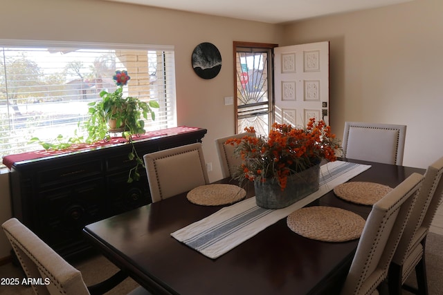 view of dining area