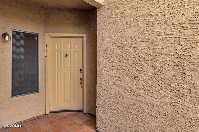 view of entrance to property