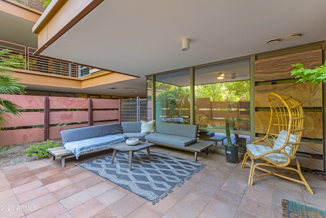 7131 E Rancho Vista Dr Unit 1008, Scottsdale, AZ 85251 - view of patio with an outdoor hangout area
