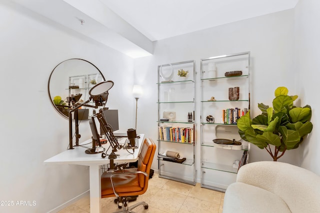 7131 E Rancho Vista Dr Unit 1008, Scottsdale, AZ 85251 - home office with baseboards
