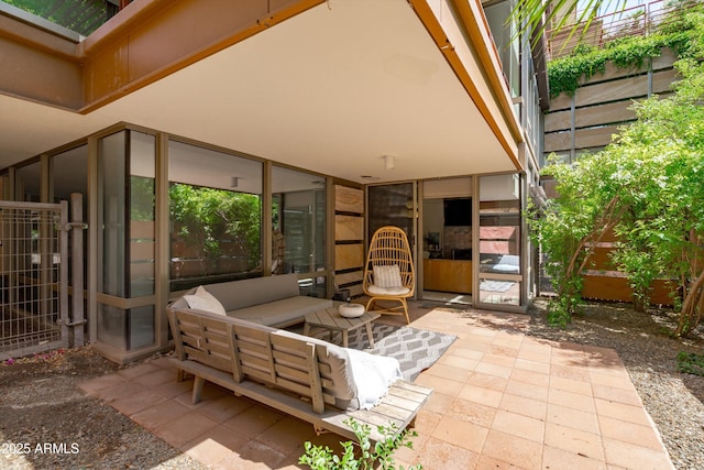 7131 E Rancho Vista Dr Unit 1008, Scottsdale, AZ 85251 - view of patio with an outdoor hangout area