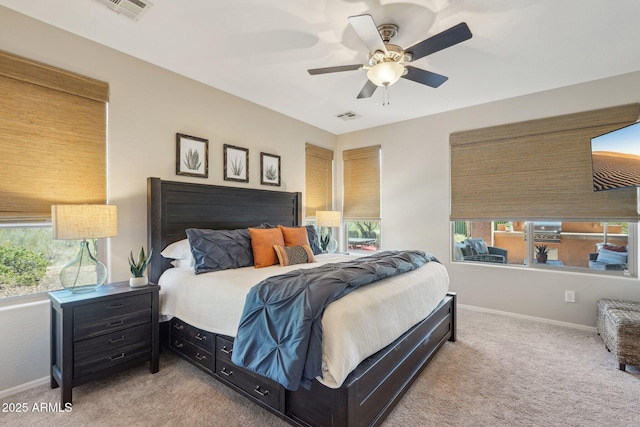 28351 N 130th Dr, Peoria, AZ 85383 - bedroom with carpet, baseboards, and a ceiling fan