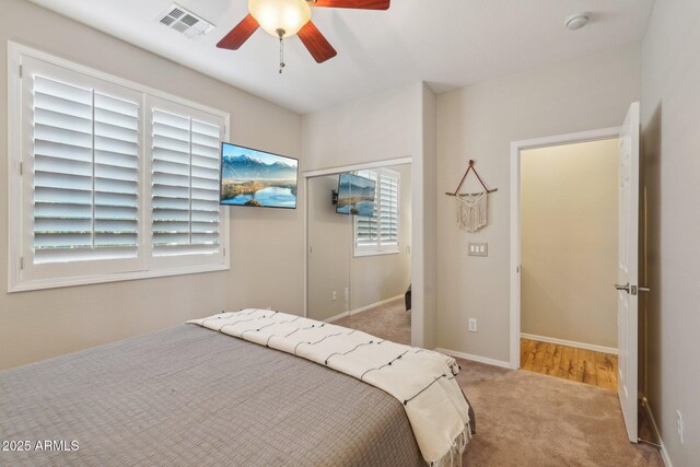 28351 N 130th Dr, Peoria, AZ 85383 - carpeted bedroom featuring ceiling fan and baseboards