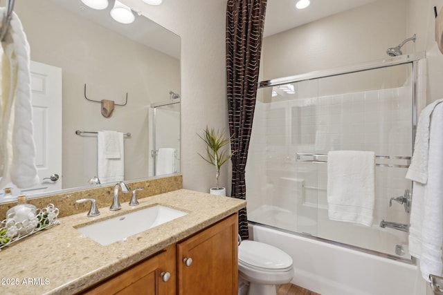 28351 N 130th Dr, Peoria, AZ 85383 - full bath featuring enclosed tub / shower combo, vanity, and toilet