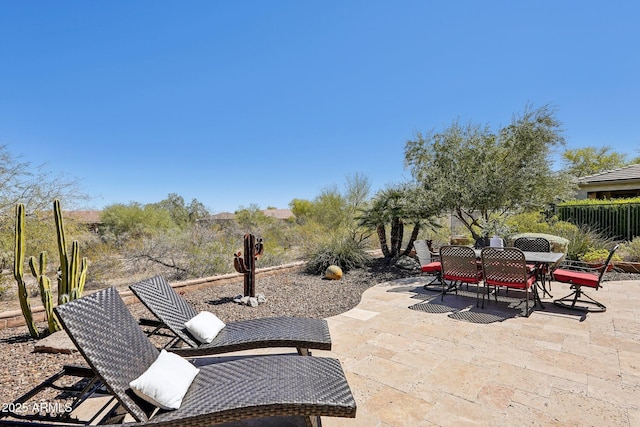 28351 N 130th Dr, Peoria, AZ 85383 - view of patio featuring outdoor dining space and fence