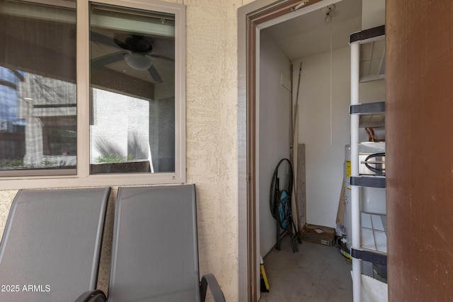 exterior space featuring stucco siding