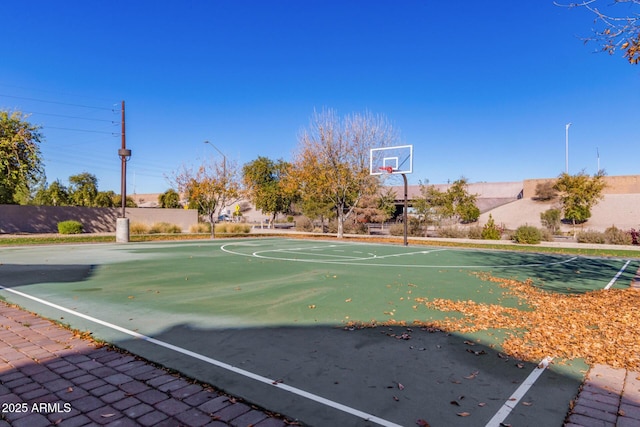 view of basketball court featuring community basketball court