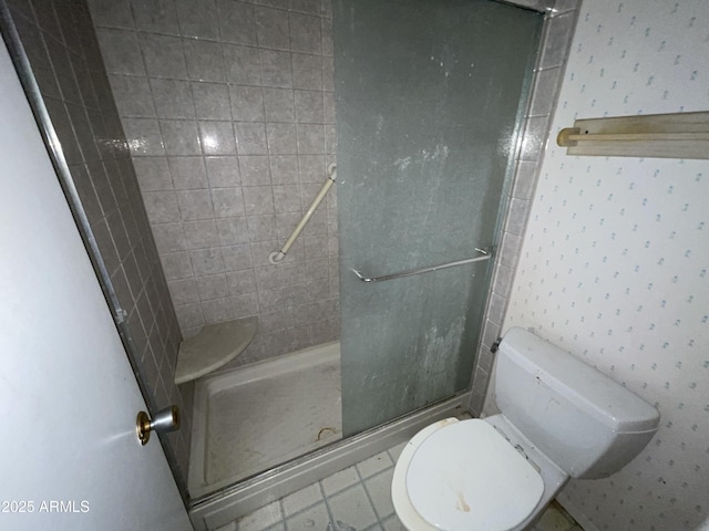 8114 E Jackrabbit Rd, Scottsdale, AZ 85250 - full bath featuring a shower stall and toilet