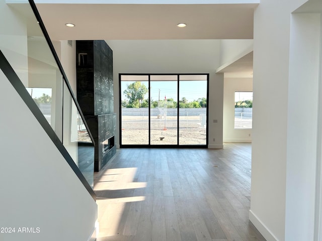 interior space featuring hardwood / wood-style floors