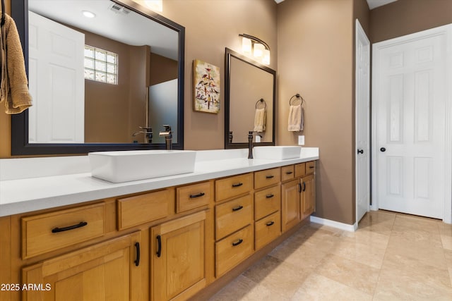 bathroom with vanity