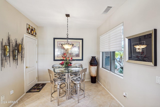 view of dining room