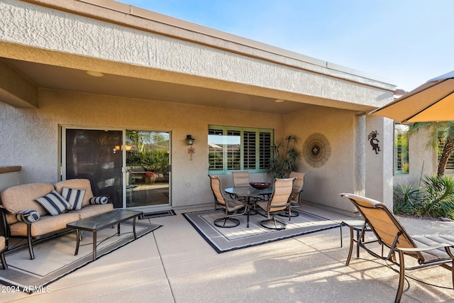 view of patio / terrace with outdoor lounge area