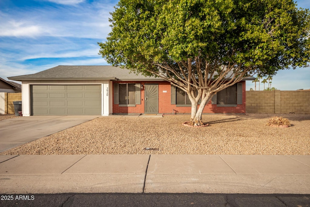 view of front of house featuring a garage