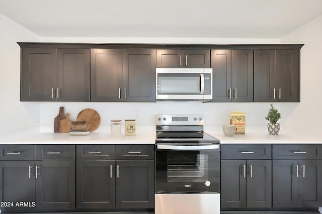 kitchen featuring appliances with stainless steel finishes