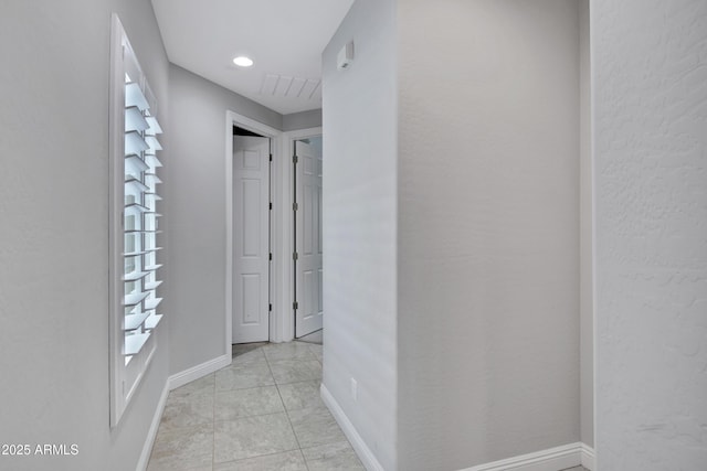 hall with baseboards