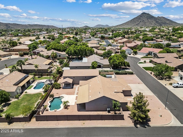 4701 W Fallen Leaf Ln, Glendale, AZ 85310 - aerial view of residential area featuring a mountainous background and a pool area