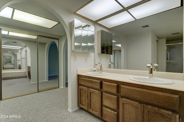 bathroom with vanity