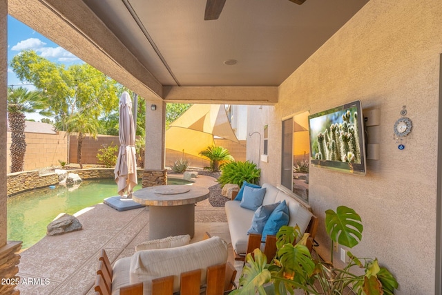 4960 E Colonial Dr, Chandler, AZ 85249 - fenced backyard featuring a patio area