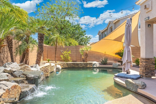 4960 E Colonial Dr, Chandler, AZ 85249 - view of pool with a fenced backyard