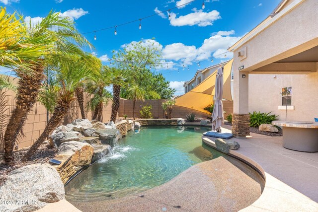 4960 E Colonial Dr, Chandler, AZ 85249 - view of pool featuring a fenced backyard and a patio