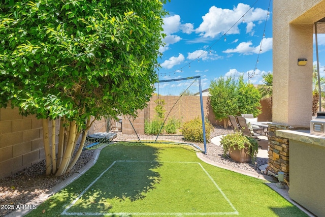 4960 E Colonial Dr, Chandler, AZ 85249 - fenced backyard featuring a patio