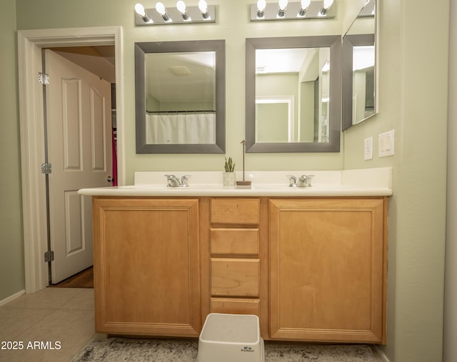 29110 N 24th Ln, Phoenix, AZ 85085 - full bath featuring double vanity, tile patterned floors, and baseboards