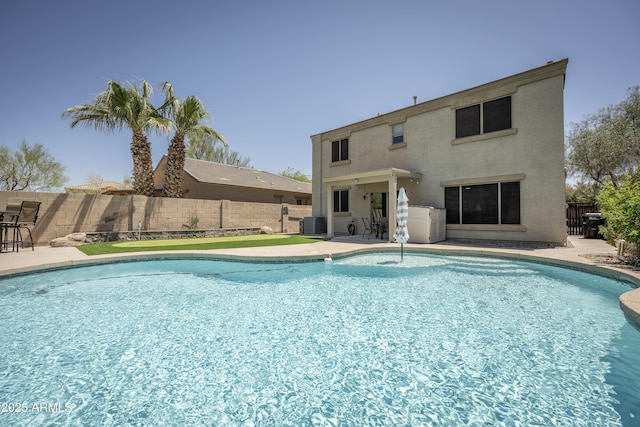 29110 N 24th Ln, Phoenix, AZ 85085 - view of pool featuring a patio, a fenced backyard, and cooling unit