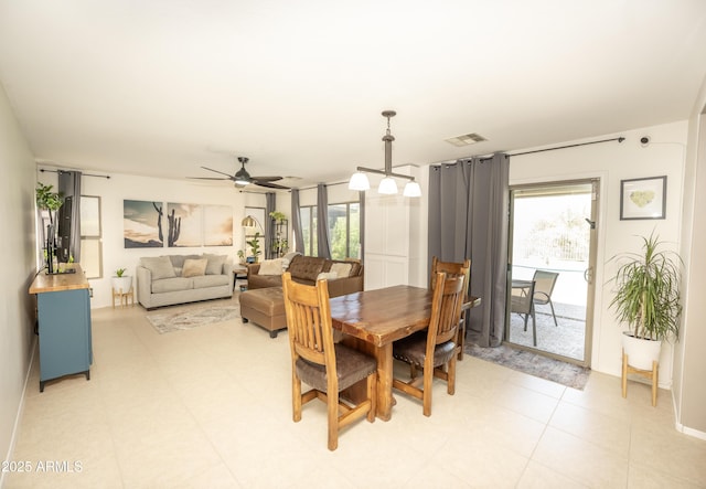 29110 N 24th Ln, Phoenix, AZ 85085 - dining space featuring a ceiling fan