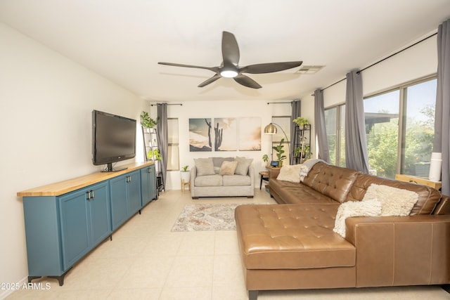 29110 N 24th Ln, Phoenix, AZ 85085 - living room featuring ceiling fan