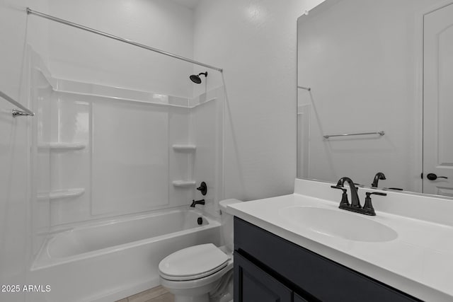 21541 W Mariposa St, Buckeye, AZ 85396 - bathroom featuring toilet, vanity, and shower / bathtub combination