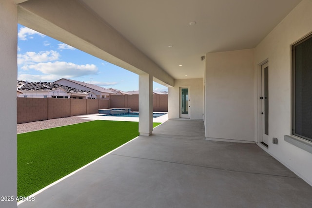 21541 W Mariposa St, Buckeye, AZ 85396 - view of patio with a pool with connected hot tub
