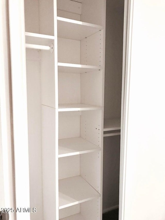 view of closet