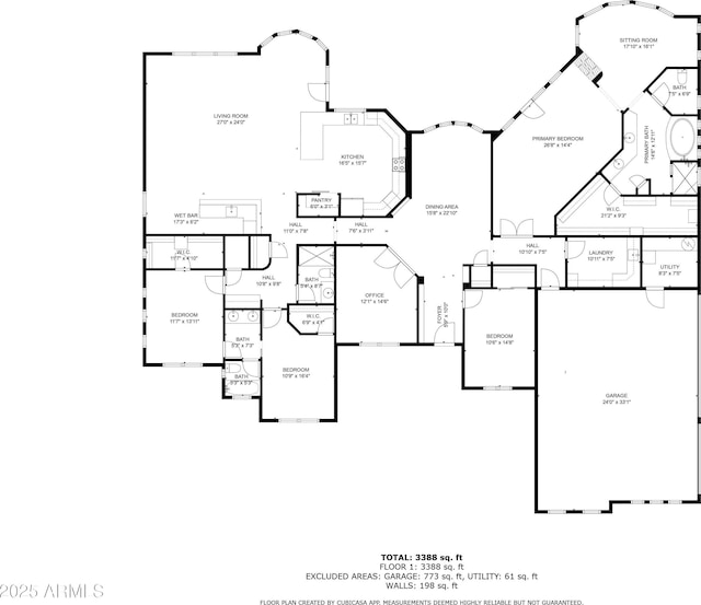 24615 S 182nd Pl, Gilbert, AZ 85298 - view of property floor plan