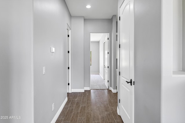 24615 S 182nd Pl, Gilbert, AZ 85298 - corridor featuring dark wood-type flooring and recessed lighting