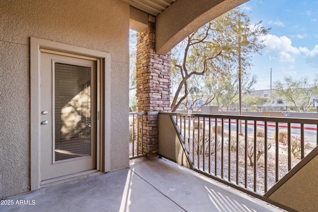 view of balcony