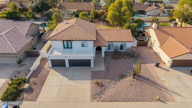 birds eye view of property