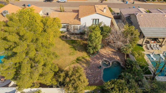 birds eye view of property