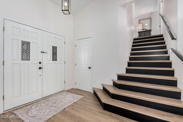 entryway featuring light hardwood / wood-style flooring