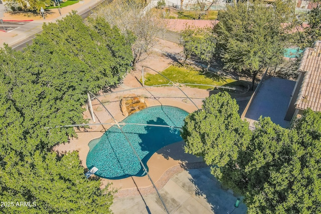 birds eye view of property