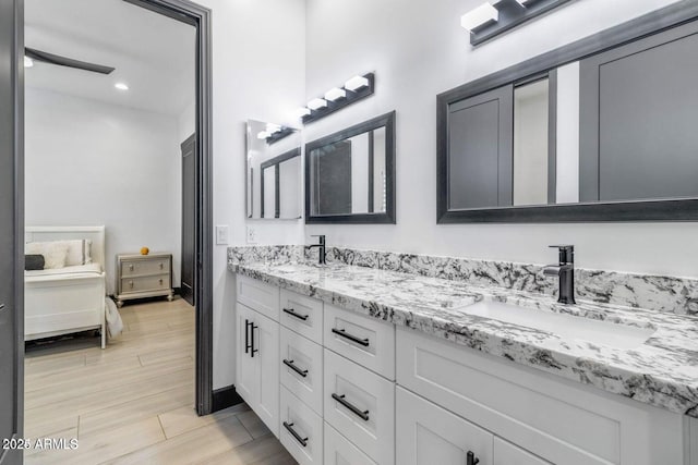 bathroom with vanity