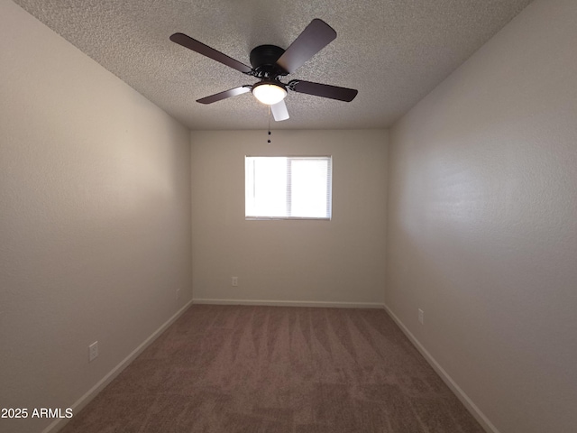 720 S Dobson Rd Unit 24, Mesa, AZ 85202 - spare room with baseboards, ceiling fan, carpet, and a textured ceiling