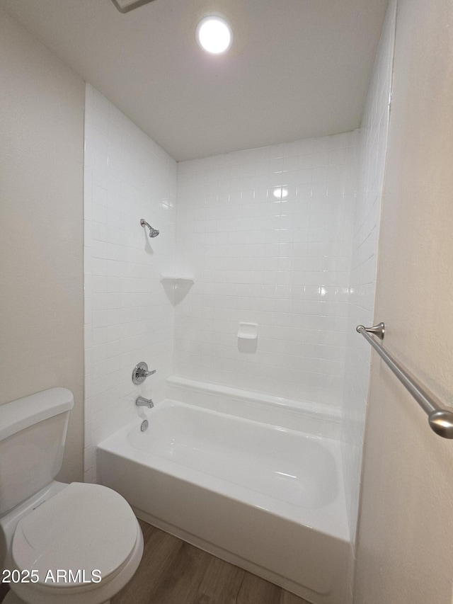 720 S Dobson Rd Unit 24, Mesa, AZ 85202 - full bath with shower / bathing tub combination, toilet, and wood finished floors