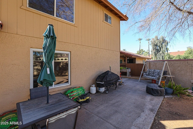 view of patio / terrace featuring area for grilling