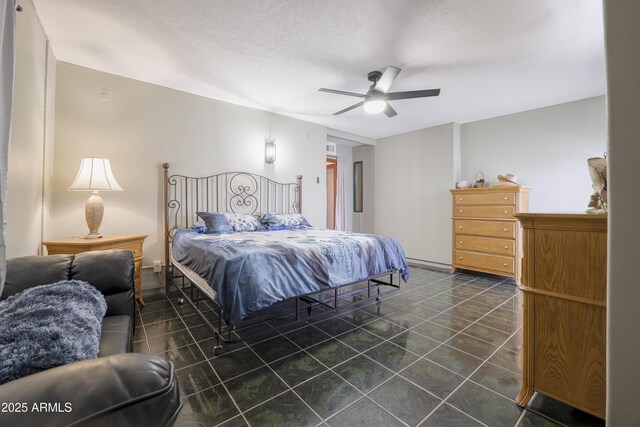 1285 E Mcmurray Blvd, Casa Grande, AZ 85122 - bedroom featuring dark tile patterned flooring and ceiling fan